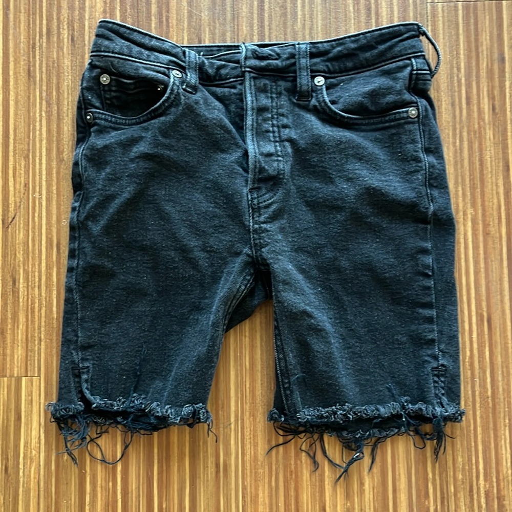 We the Free (Free People) black denim shorts